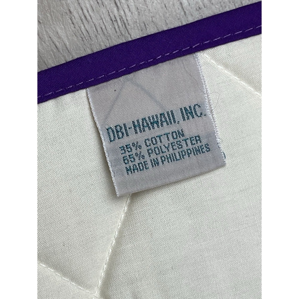 DBI Hawaii Inc Hawaiian Themed Placemats Quilted Set of 4 Purple White - NEW VTG - Picture 9 of 11